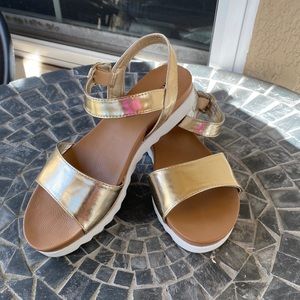 Gold Sandals
